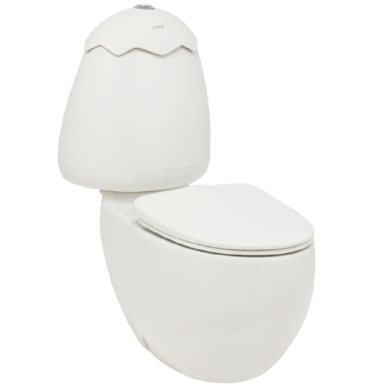 Johnson Suisse Egg Junior Close Coupled Suite, White Cistern Lid, Extended Pan Connector 1236.40 at Hera Bathware