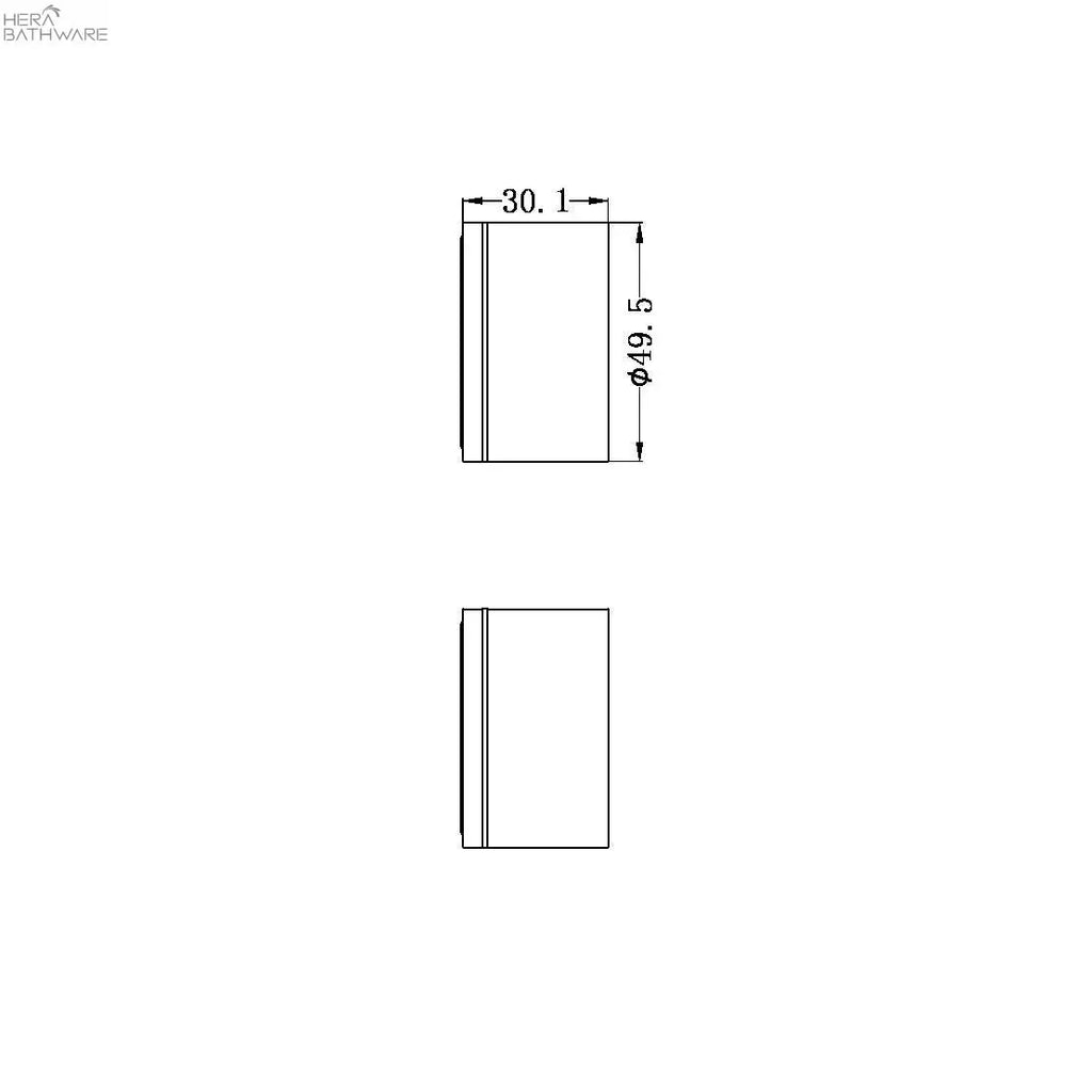 Nero KARA Wall Top Assemblies - Brushed Nickel 204.93 at Hera Bathware