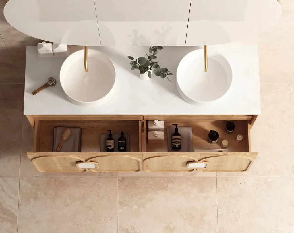 Otti LAGUNA 1500mm Natural American Oak Vanity | Hera Bathware