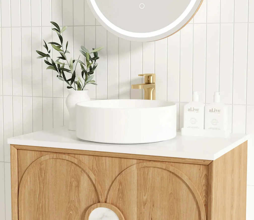 Otti LAGUNA 750mm Natural American Oak Vanity | Hera Bathware