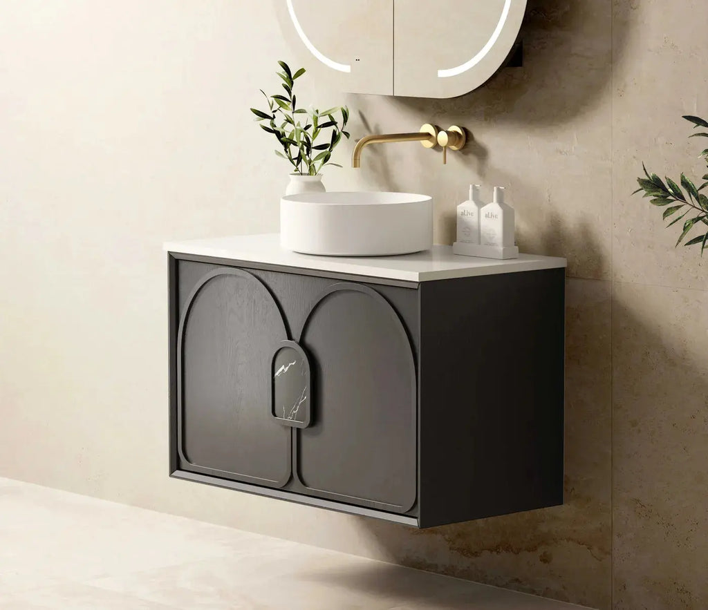 Otti LAGUNA 900mm American Oak Vanity | Hera Bathware