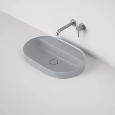 Caroma LIANO II 600MM PILL INSET BASIN WITH TAP LANDING (0 TAP HOLE) 588.29 at Hera Bathware