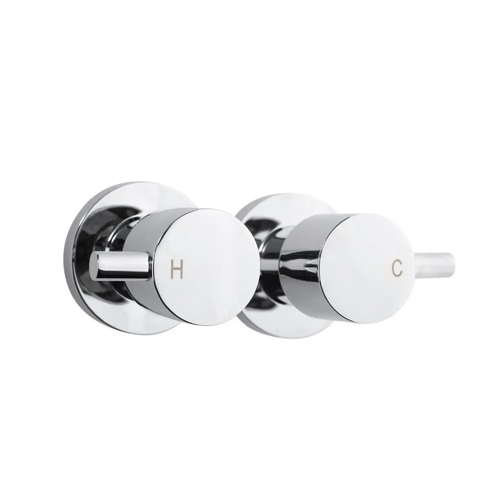 Aquaperla LUCID PIN Round Chrome Shower Wall Taps 119.00 at Hera Bathware