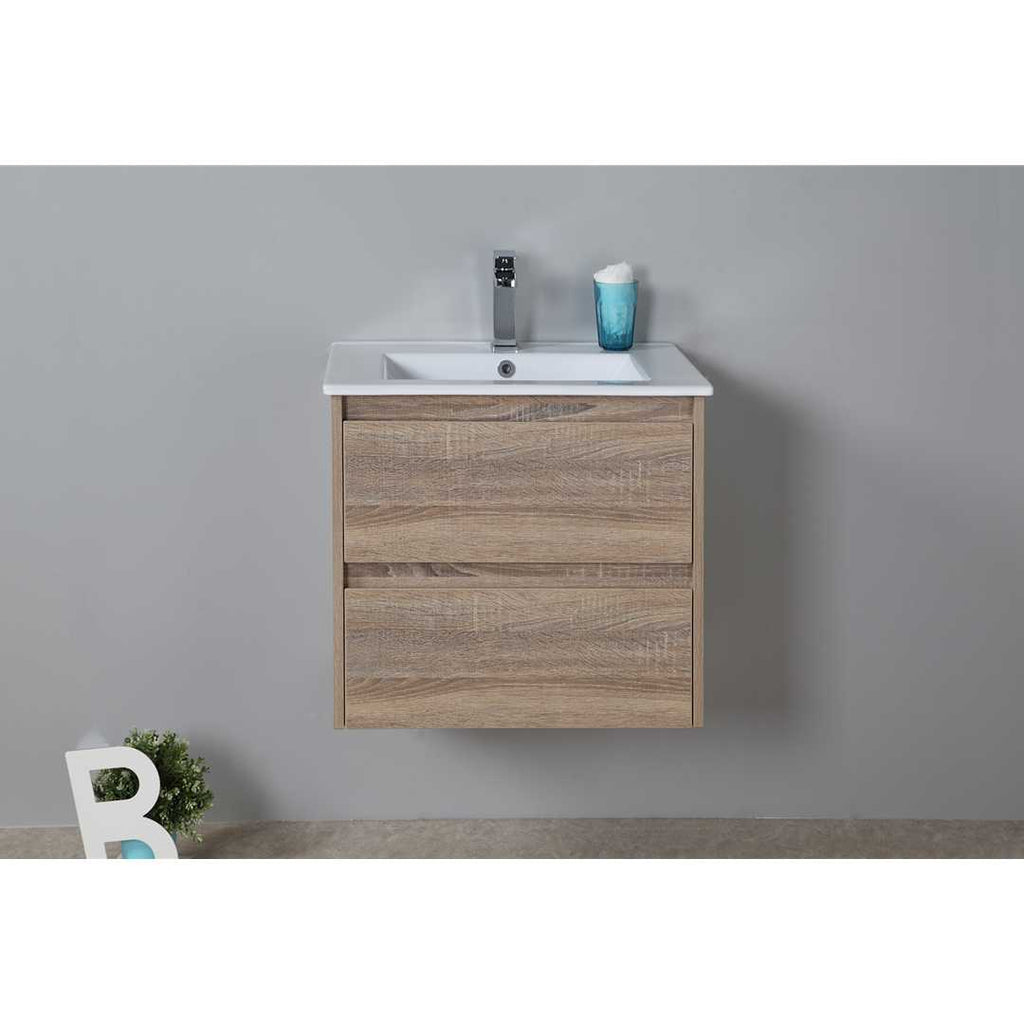 Aulic Leo Timber Look Wall Hung Vanity 750mm 505.00 at Hera Bathware