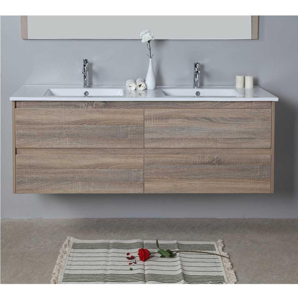 Aulic Leo Timber Look Wall Hung Vanity 750mm 505.00 at Hera Bathware