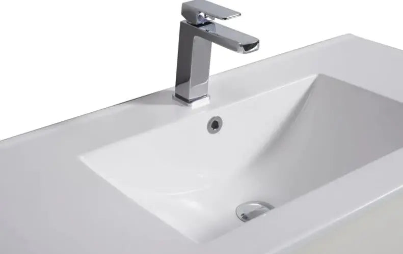 Hera Bathware Lori Gloss White Wall Hung Vanity with Drawers on Left - 900mm 539.00 at Hera Bathware