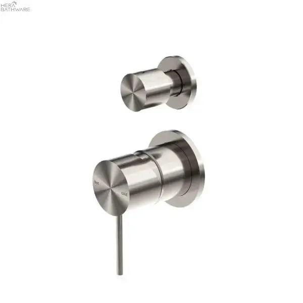 Nero MECCA Shower Mixer with Diverter Separate - Brushed Nickel 285.12 at Hera Bathware