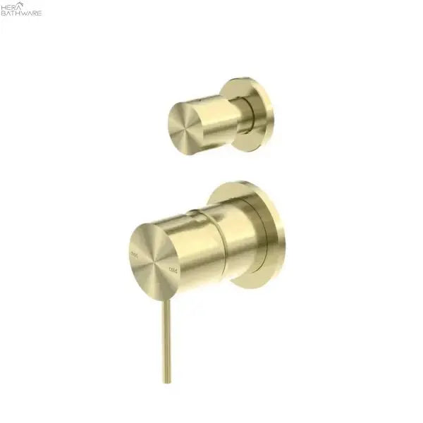 Nero MECCA Shower Mixer with Diverter Separate - Brushed Gold 356.40 at Hera Bathware