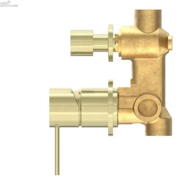 Nero MECCA Shower Mixer with Diverter Separate - Brushed Gold 356.40 at Hera Bathware