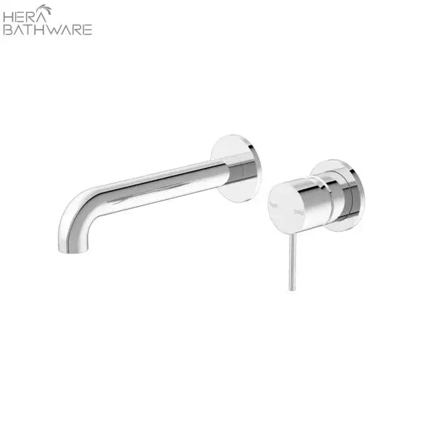 Nero MECCA Chrome Wall Basin Mixer Spout seperate, 160/185/230mm 311.85 at Hera Bathware