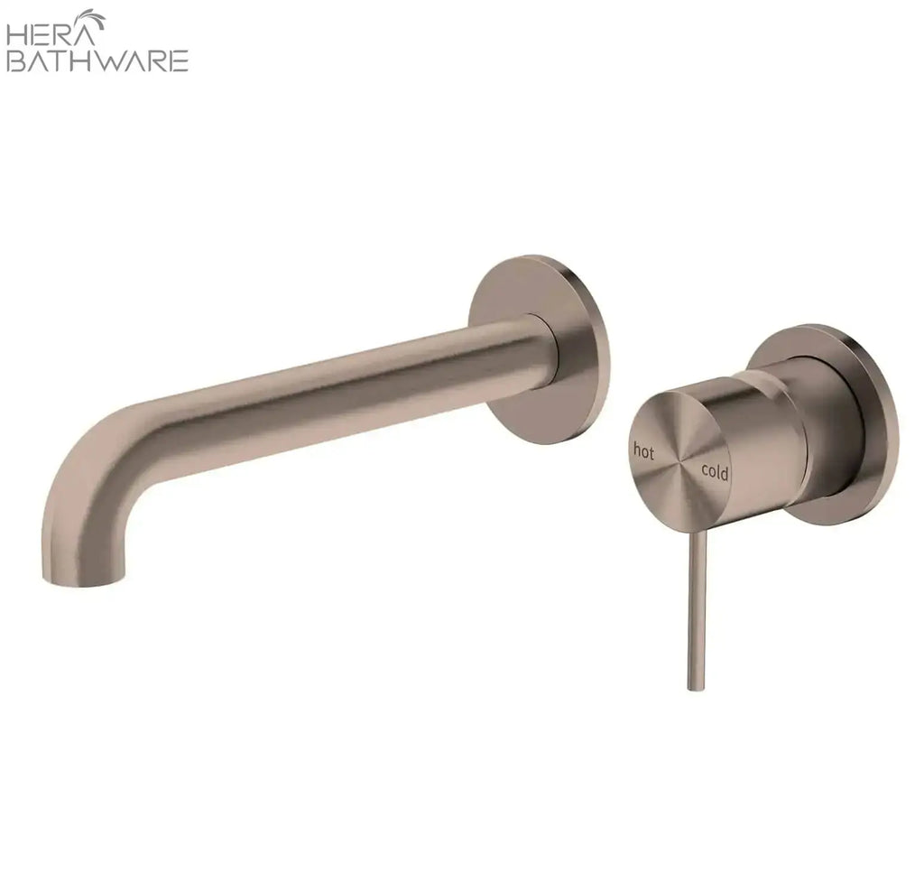 Nero Tapware MECCA Wall Basin Mixer Spout seperate 120-260mm | Hera Bathware