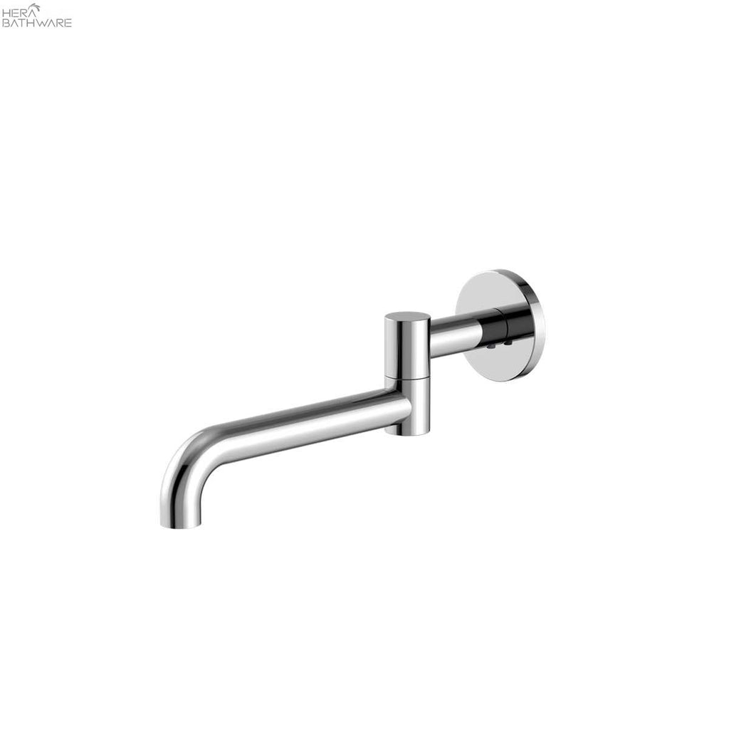 Nero MECCA WALL MOUNTED SWIVEL BASIN/BATH SPOUT 225MM | Hera Bathware