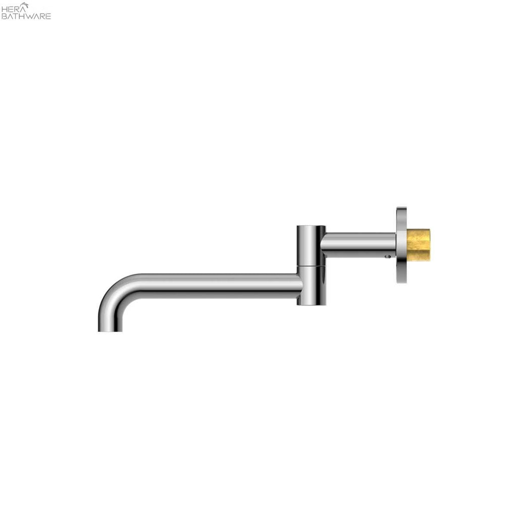 Nero MECCA WALL MOUNTED SWIVEL BASIN/BATH SPOUT 225MM | Hera Bathware