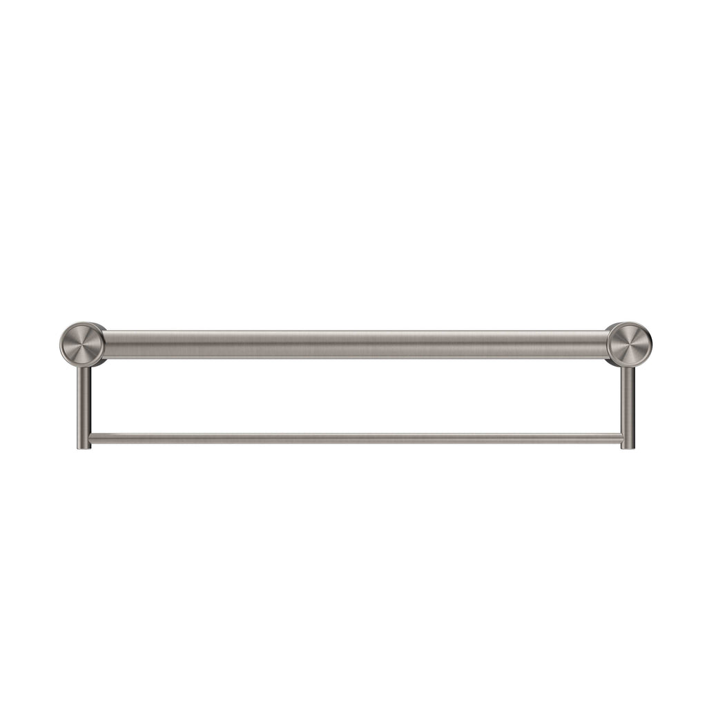 Nero Mecca Care 32mm Grab Rail with Towel Holder 600mm 0.00 at Hera Bathware