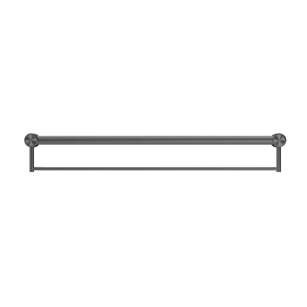 Nero Mecca Care 32mm Grab Rail with Towel Holder 900mm 0.00 at Hera Bathware