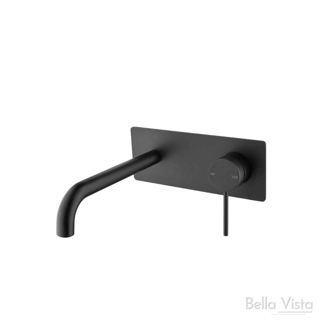 Bella Vista Mica Combo mixer and spout with Back Plate - Chrome, Black, Brushed Nickel, Gunmetal, French Gold  at Hera Bathware