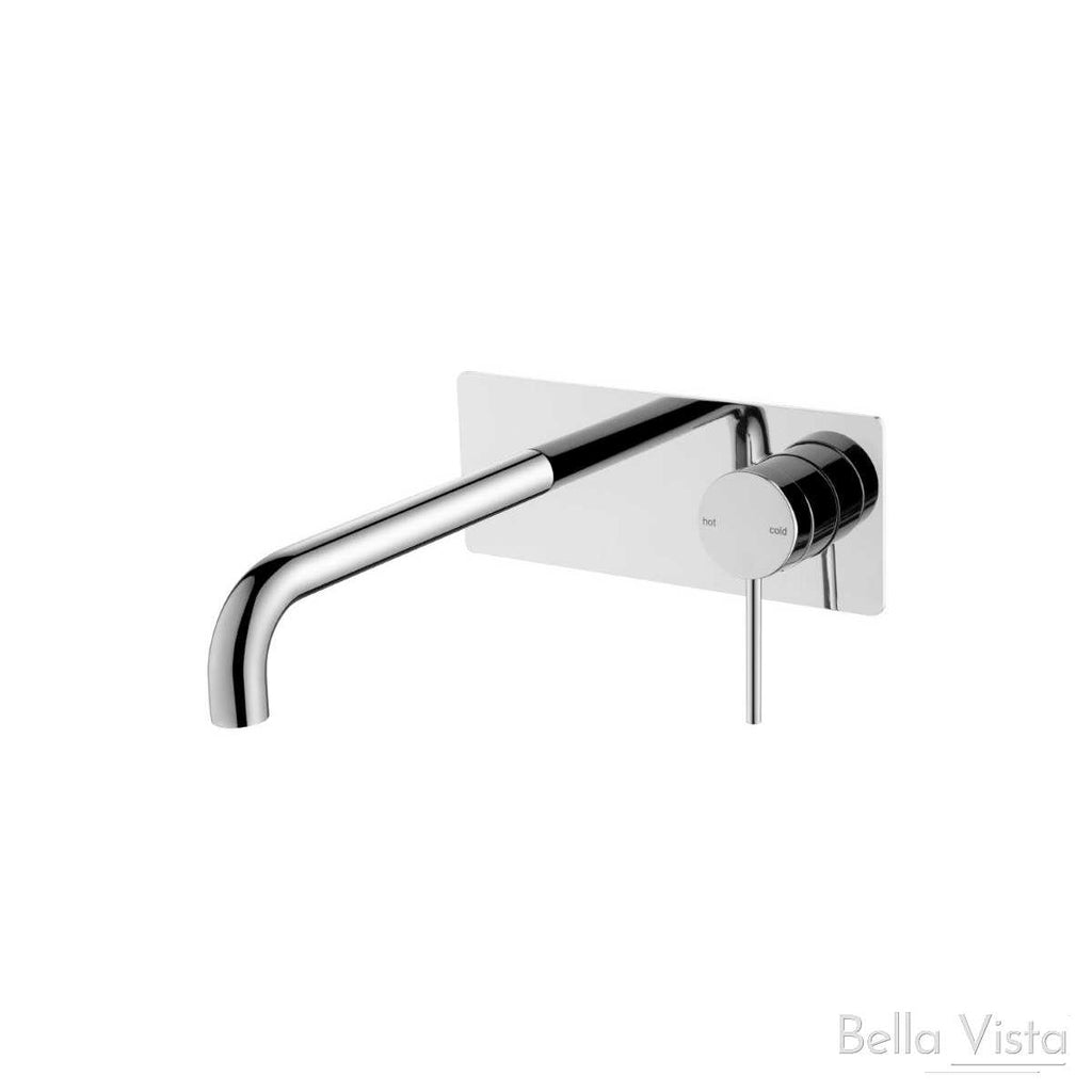 Bella Vista Mica Combo mixer and spout with Back Plate - Chrome, Black, Brushed Nickel, Gunmetal, French Gold  at Hera Bathware