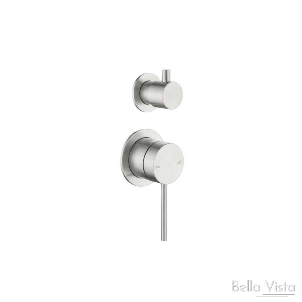 Bella Vista Mica Shower mixer with Diverter - Chrome, Black, Brushed Nickel, Gunmetal, French Gold  at Hera Bathware