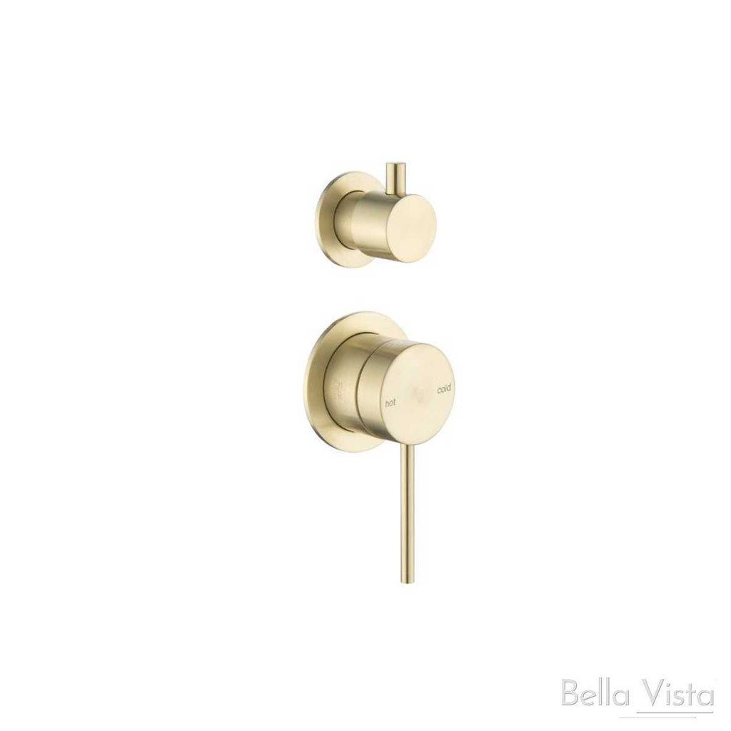 Bella Vista Mica Shower mixer with Diverter - Chrome, Black, Brushed Nickel, Gunmetal, French Gold  at Hera Bathware