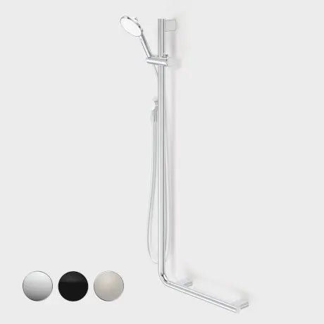 Caroma OPAL SUPPORT VJET SHOWER WITH 90 DEGREE RAIL - LEFT AND RIGHT 920.01 at Hera Bathware
