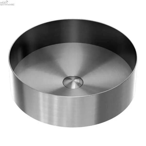 Nero OPAL Stainless Steel Round Basin | Hera Bathware