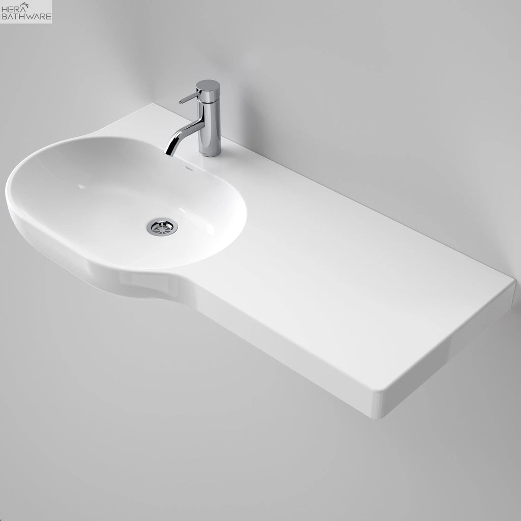 Caroma Opal 920 Wall Basin Right Hand Shelf | Hera Bathware
