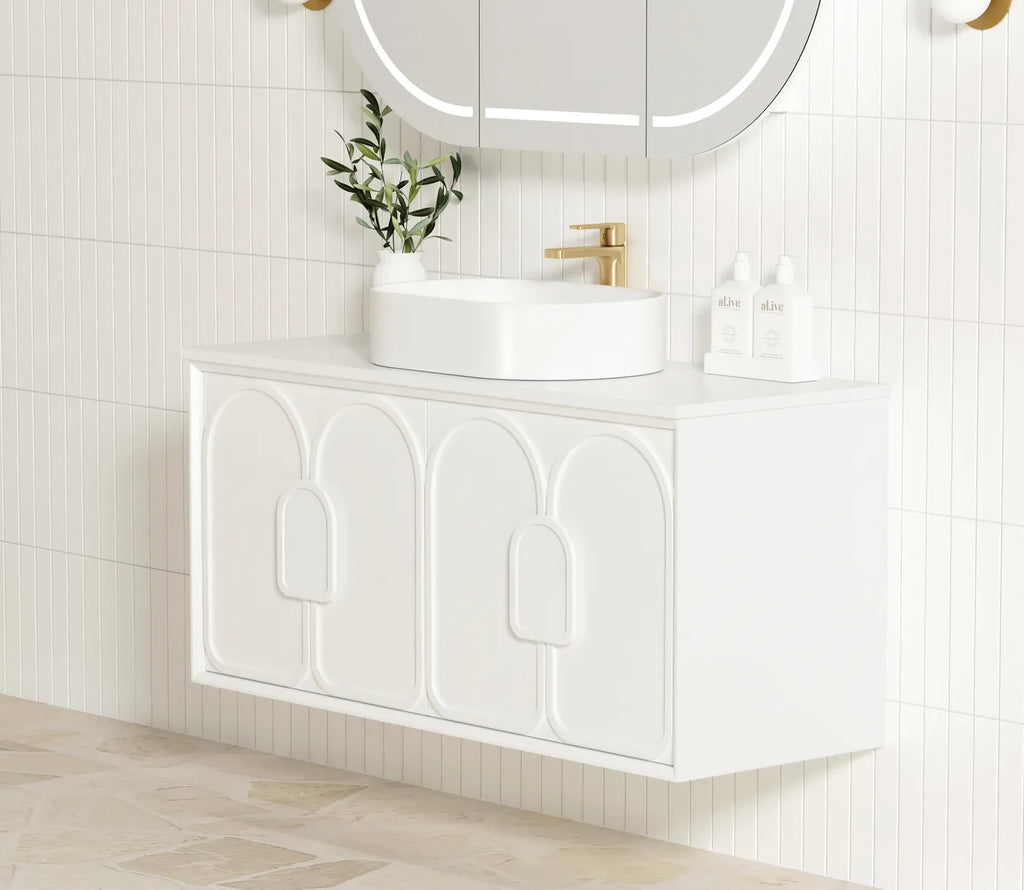 Otti LAGUNA 1200mm Stain White Vanity | Hera Bathware