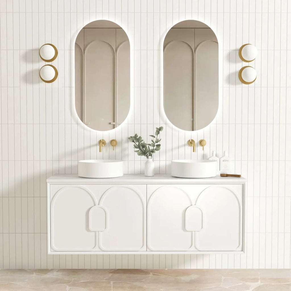 Otti LAGUNA 1500mm Stain White Vanity | Hera Bathware