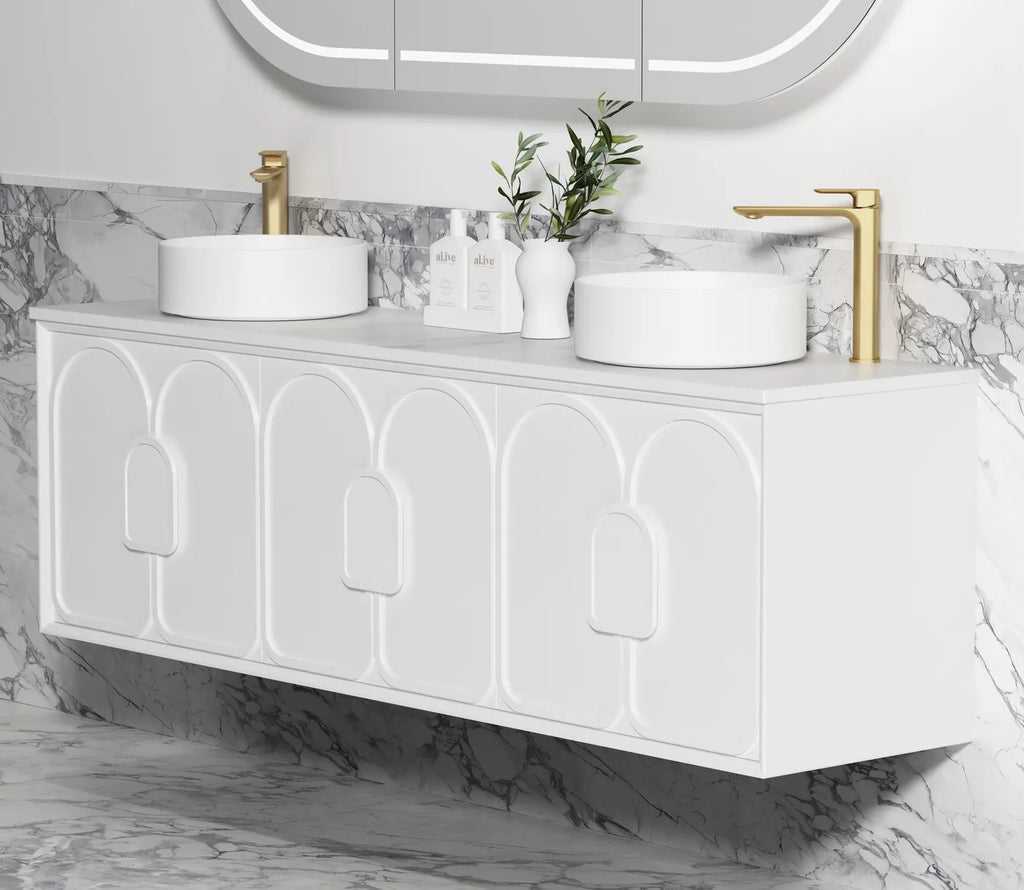 Otti LAGUNA 1800mm Stain White Vanity | Hera Bathware