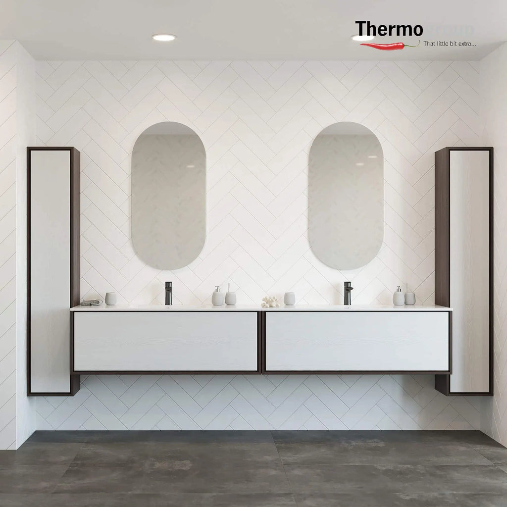 Thermogroup Oval Shape Polished Edge Mirror 500(W)x1000(H)mm 397.10 at Hera Bathware