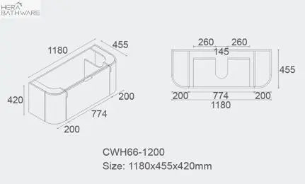 Sunny Group Plateau 1200mm Wall Hung Vanity | Hera Bathware