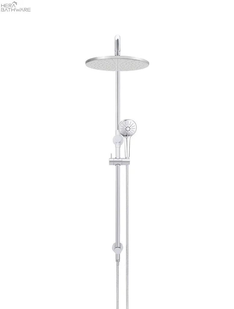 Meir Round Combination Shower Rail 300mm Rose, Three Function Hand Shower | Hera Bathware