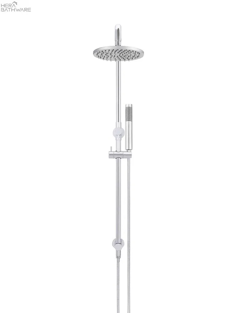 Meir Round Combination Shower Rail, 200mm Rose, Single Function Hand Shower | Hera Bathware