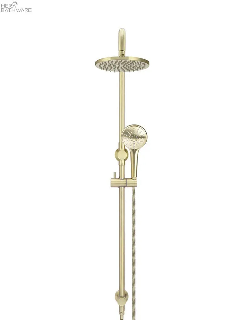 Meir Round Combination Shower Rail, 200mm Rose, Three-Function Hand Shower | Hera Bathware