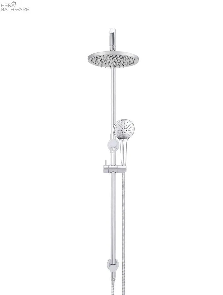 Meir Round Combination Shower Rail, 200mm Rose, Three-Function Hand Shower | Hera Bathware