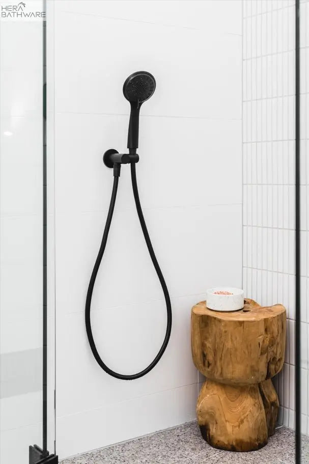 Meir Round Hand Shower on Swivel Bracket | Hera Bathware