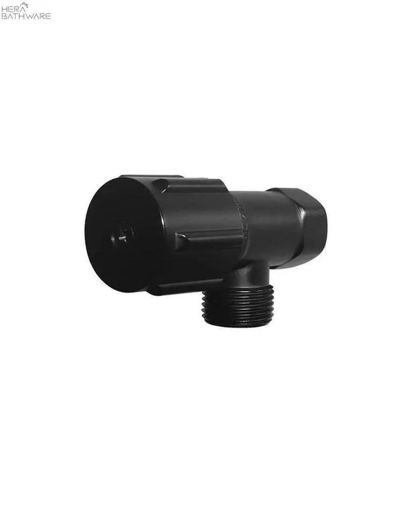 Meir Round Mini Stop Cistern Tap - Matte Black | Hera Bathware