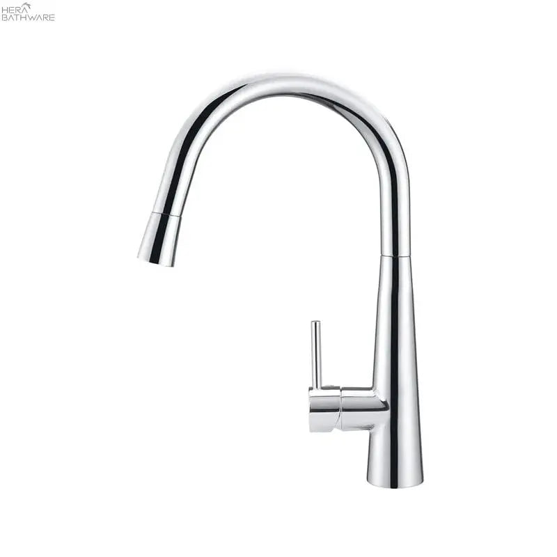 Meir Round Pull Out Kitchen Mixer Tap - Matte Black | Hera Bathware