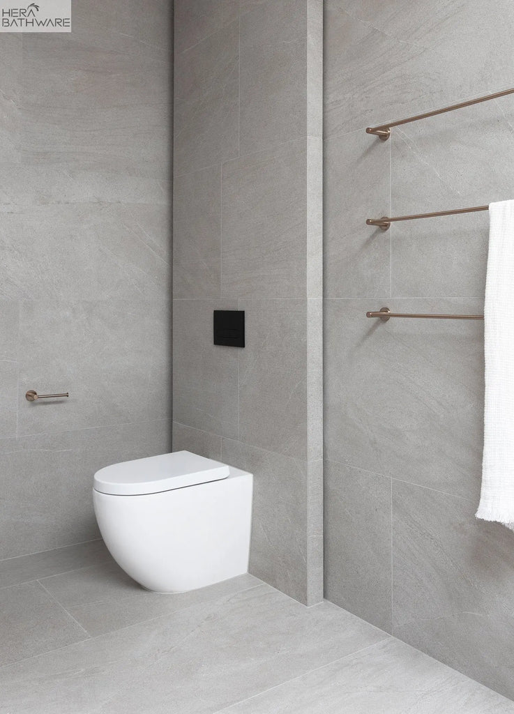 Meir Round Single Towel Rail | Hera Bathware