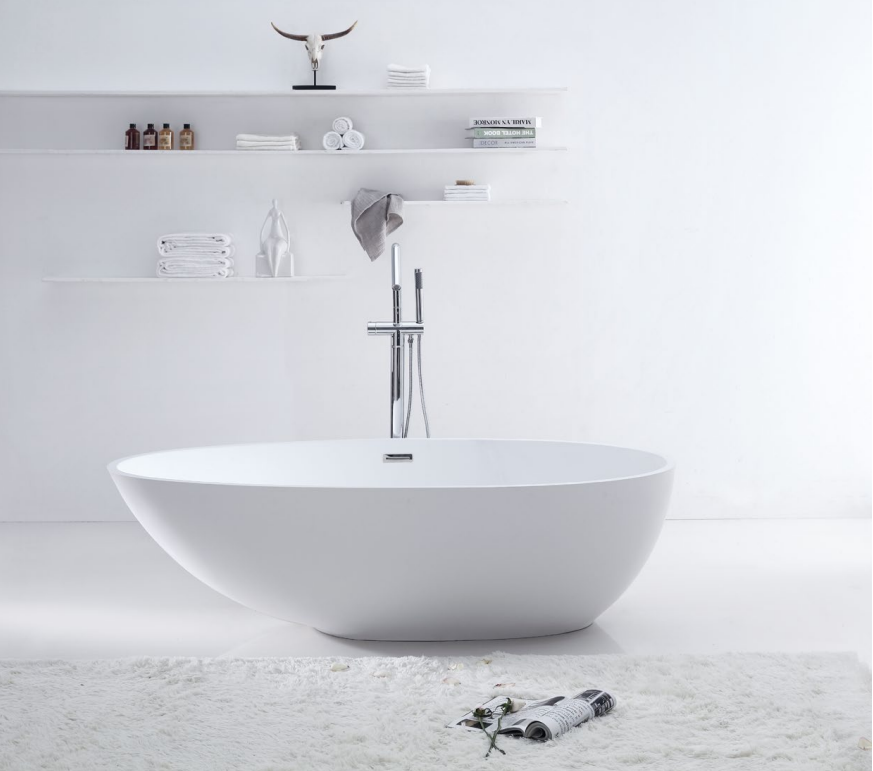 Sunny Group Delight Soild Surface Bathtub 1500/1780mm | Hera Bathware