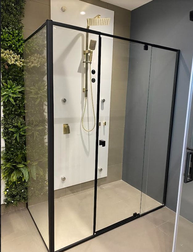 Bella Vista Triple Panel Shower Screen Front Onlly - Pivot Door - 2000mm Height | Hera Bathware