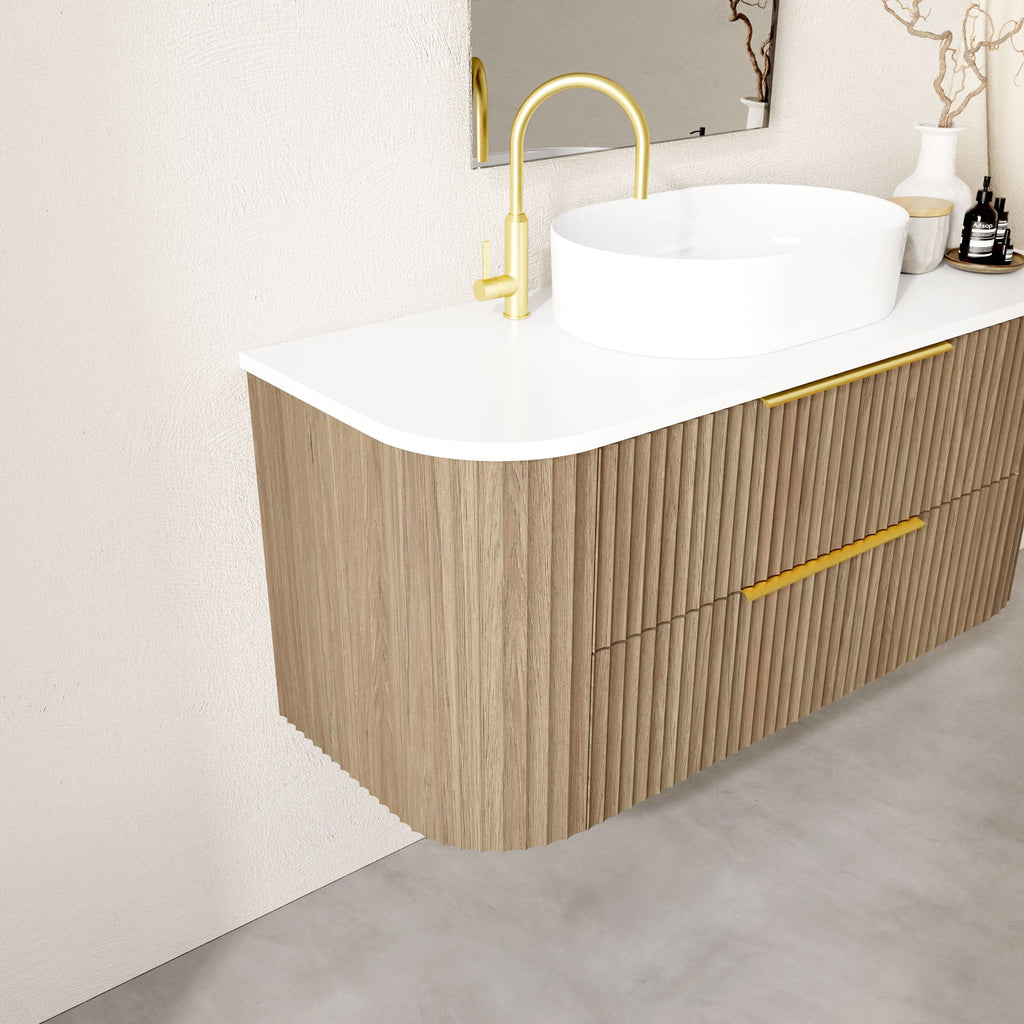 1 Drawers | The Shore Bathroom Wall Hung Vanity 750/900/1200/1500/1800mm - Hera Bathware