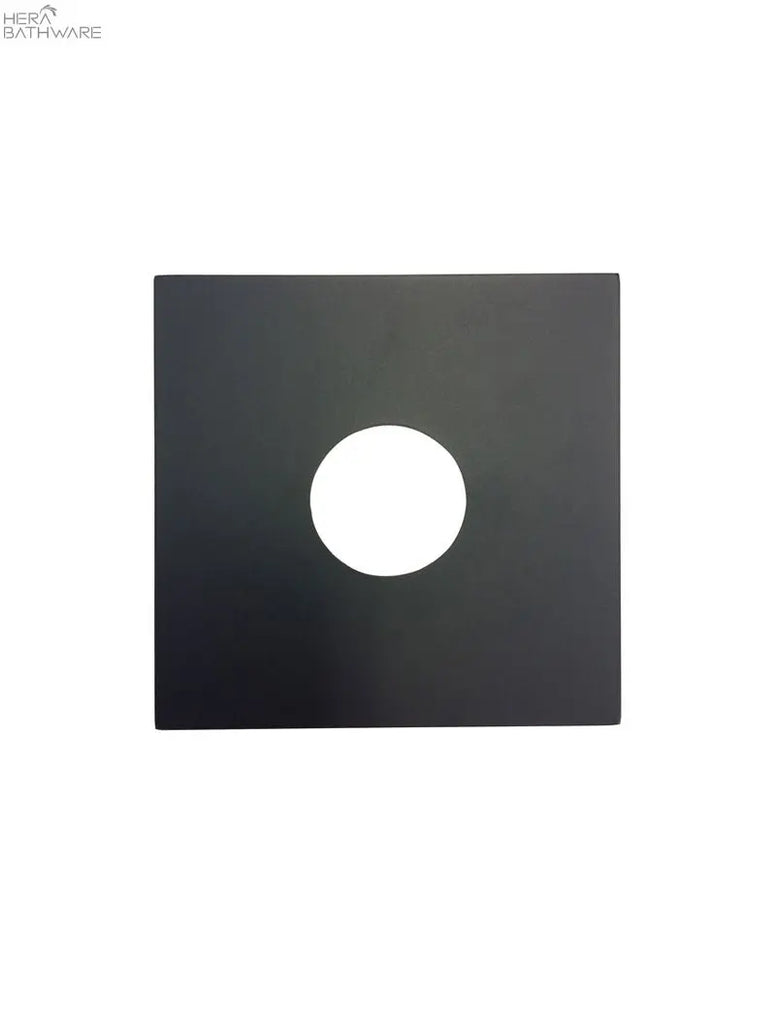 Meir Square Cover Plate Tilers Mistake - Matte Black | Hera Bathware