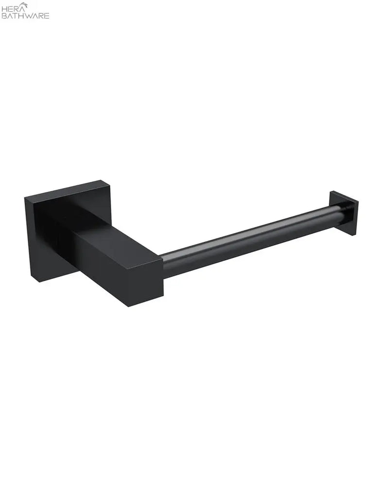 Meir Square Toilet Roll Holder - Matte Black | Hera Bathware