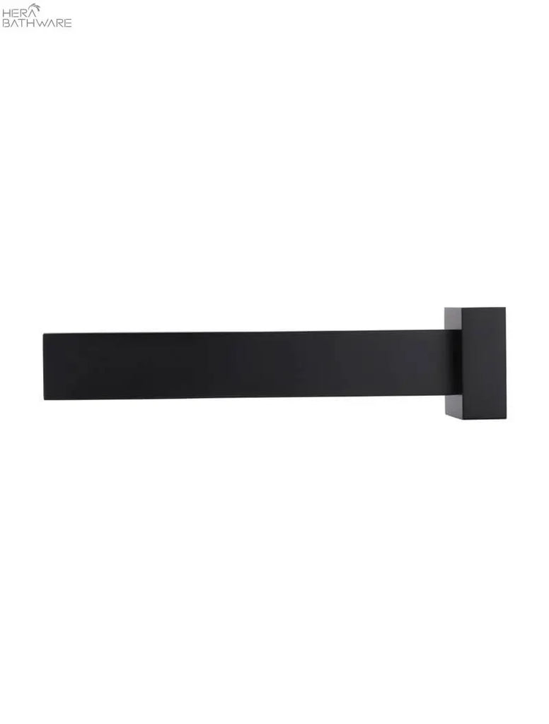 Meir Square Wall Spout - Matte Black | Hera Bathware