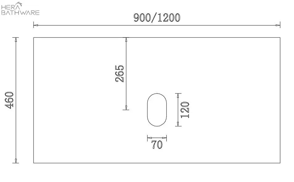 Sunny Group Sunny Stone Top 1200mm | Hera Bathware