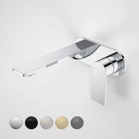 Caroma URBANE II 180MM WALL BASIN / BATH MIXER - ROUND COVER PLATE 457.46 at Hera Bathware