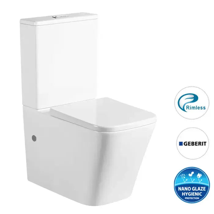 Inspire Bathware X-CUBE RIMLESS TOILET SUITE - R&T Cistern | Hera Bathware