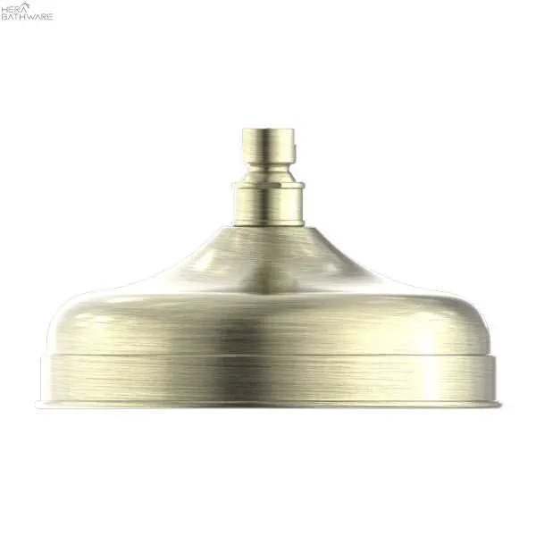 Nero Tapware | YORK Shower Head 200mm | Aged Brass 245.90 at Hera Bathware