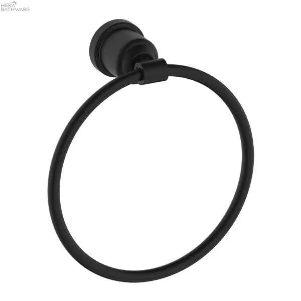 Nero Tapware | YORK Towel Ring | Matte Black 93.56 at Hera Bathware